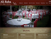 Tablet Screenshot of alibabadugunsalonu.com